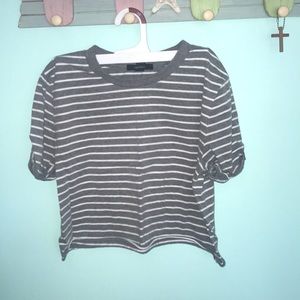Striped crop top